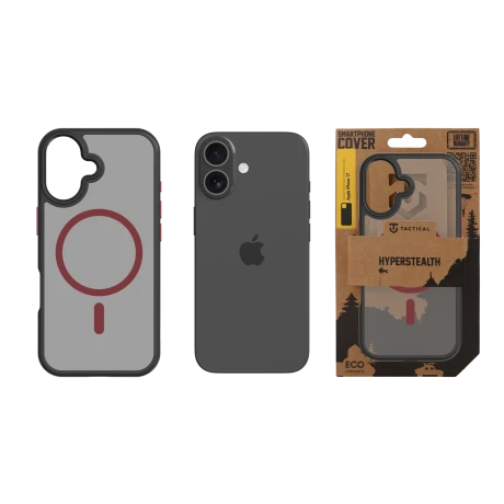 Husa Tactical MagForce Hyperstealth 2.0 pentru Apple iPhone 17 Negru/Rosu
