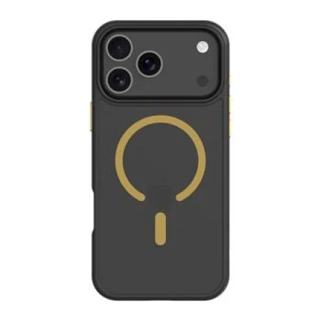 Husa Tactical MagForce Hyperstealth 2.0 pentru Apple iPhone 17 Pro Max, Negru/Galben