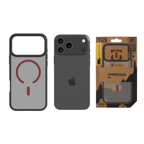 Husa Tactical MagForce Hyperstealth 2.0 pentru Apple iPhone 17 Pro Max Negru/Rosu