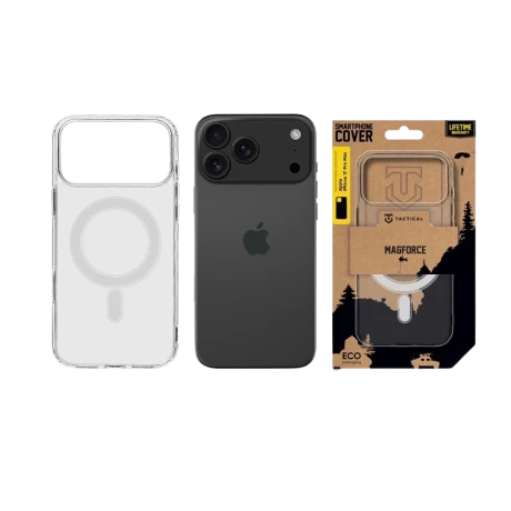 Husa Tactical MagForce pentru Apple iPhone 17 Pro Max, transparenta
