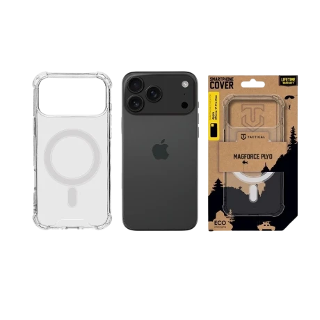 Husa Tactical MagForce Plyo pentru Apple iPhone 17 Pro Max, transparenta