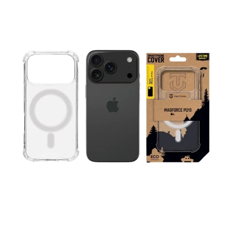 Husa Tactical MagForce Plyo pentru Apple iPhone 17 Pro, transparenta