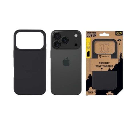 Husa Tactical MagForce Velvet Smoothie pentru Apple iPhone 17 Pro, culoare Asphalt