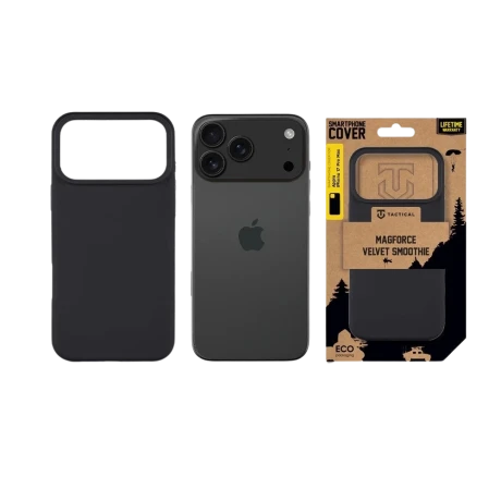 Husa Tactical MagForce Velvet Smoothie pentru Apple iPhone 17 Pro Max, culoare Asphalt