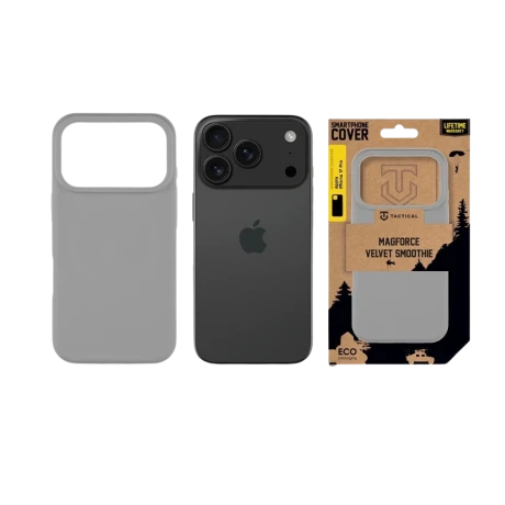 Husa Tactical MagForce Velvet Smoothie pentru Apple iPhone 17 Pro, model Foggy