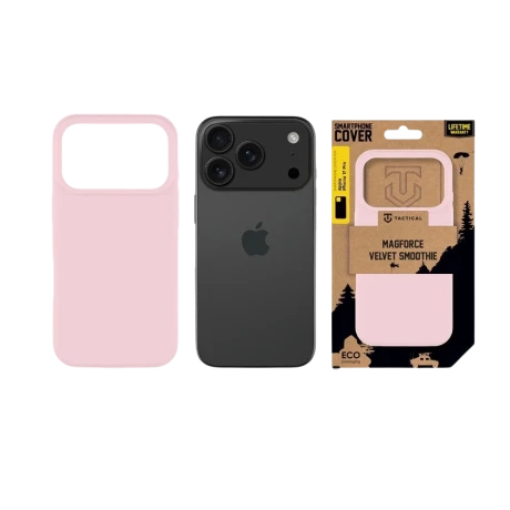 Husa Tactical MagForce Velvet Smoothie pentru Apple iPhone 17 Pro, model Pantera Roz