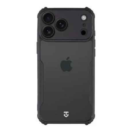 Husa Tactical Quantum Stealth pentru Apple iPhone 17 Pro Max, transparenta/neagra