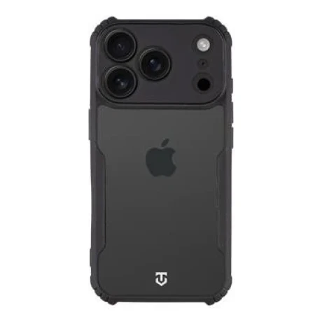 Husa Tactical Quantum Stealth pentru Apple iPhone 17 Pro, transparenta/neagra