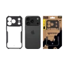 Husa Tactical Quantum Stealth pentru Apple iPhone 17 Pro, transparenta/neagra