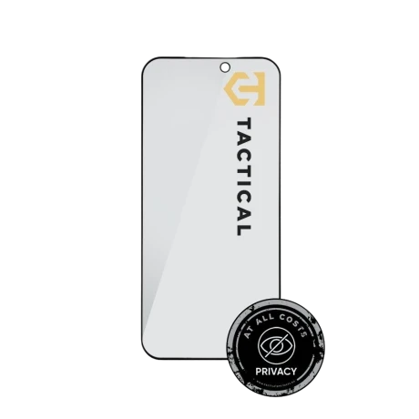 Protectie tactica din sticla, protectie pentru confidentialitate, Stealth 5D, pentru Apple iPhone 17 Pro Max, negru