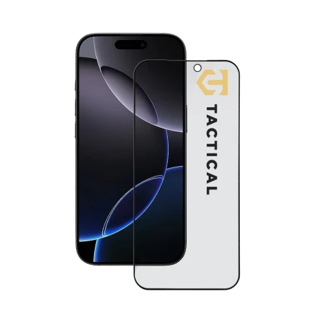 Protectie tactica din sticla, protectie pentru confidentialitate, Stealth 5D, pentru Apple iPhone 17 Pro Max, negru
