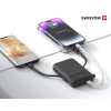 Acumulator extern SWISSTEN 10000 mAh 22.5W (compatibil Magsafe) cu cabluri USB-C și LIGHTNING încorporate 