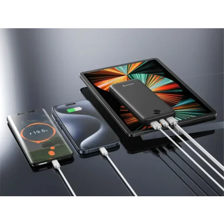 Acumulator extern SWISSTEN 10000 mAh WORX PRO NEGRU