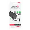Acumulator extern SWISSTEN 20000 mAh 22.5W (compatibil cu Magsafe) cu cabluri USB-C și LIGHTNING încorporate 