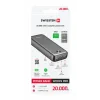 Acumulator extern SWISSTEN 20000 mAh WORX PRO NEGRU