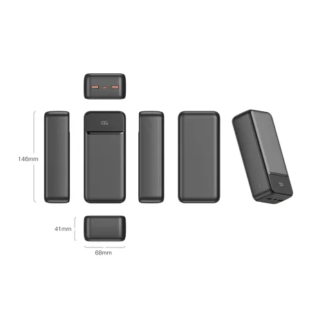 Acumulator extern SWISSTEN 30000 mAh POWER LINE II NEGRU