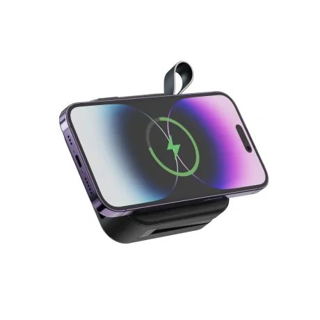 Acumulator extern SWISSTEN ALL-IN-ONE PRO cu mufe interschimbabile (SUA, UE, Marea Britanie) 10000 mAh 20W Negru