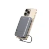 Acumulator extern SWISSTEN MagSafe Qi2 10000 mAh 15W cu cablu USB-C încorporat, negru