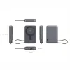 Acumulator extern SWISSTEN MagSafe Qi2 10000 mAh 15W cu cablu USB-C încorporat, negru