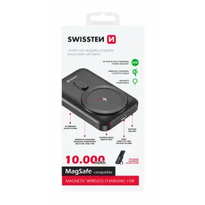 Acumulator extern SWISSTEN PD 20W (compatibil cu MagSafe) 10000mAh