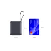 Acumulator extern SWISSTEN SPACE 10000 mAh cu cabluri USB-C și Lightning Silver încorporate