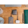 Acumulator extern SWISSTEN SPACE 10000 mAh cu cabluri USB-C și Lightning Silver încorporate