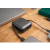 Acumulator extern SWISSTEN SPACE 10000 mAh cu cabluri USB-C și Lightning Silver încorporate