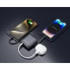 Acumulator extern SWISSTEN SPACE 10000 mAh cu cabluri USB-C și Lightning Silver încorporate