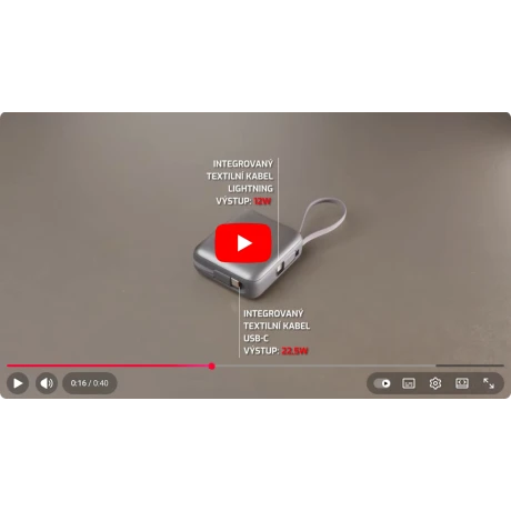 Acumulator extern SWISSTEN SPACE 10000 mAh cu cabluri USB-C și Lightning Silver încorporate