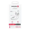 ADAPTOR AUDIO ÎNCĂRCARE AUDIO SWISSTEN TEXTILE USB-C (mascul) / 2x USB-C (femelă) 0.12 M ALB