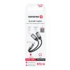 ADAPTOR AUDIO ÎNCĂRCARE SWISSTEN TEXTILE USB-C (mascul) / USB-C (femelă) și AUX 3.5mm 0.12 M NEGRU