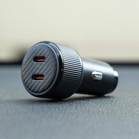 ADAPTOR AUTO SWISSTEN 2x USB-C PD, 20W NEGRU