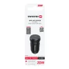 ADAPTOR AUTO SWISSTEN 2x USB-C PD, 20W NEGRU