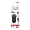 ADAPTOR AUTO SWISSTEN 2x USB-C PD, 20W NEGRU + CABLU USB-C / USB-C, 1 M