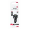 ADAPTOR AUTO SWISSTEN 2x USB-C PD + USB-A, 95W NEGRU