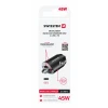 ADAPTOR AUTO SWISSTEN POWER DELIVERY 2x USB-C 45W NANO NEGRU