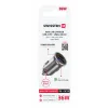 ADAPTOR AUTO SWISSTEN POWER DELIVERY USB-C + ÎNCĂRCARE RAPIDĂ 3.0 36W METAL ARGINTIU