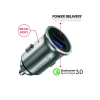ADAPTOR AUTO SWISSTEN POWER DELIVERY USB-C + ÎNCĂRCARE RAPIDĂ 3.0 36W METAL ARGINTIU