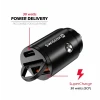 ADAPTOR AUTO SWISSTEN POWER DELIVERY USB-C + SUPER CHARGE 3.0 30W NANO NEGRU