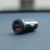 ADAPTOR AUTO SWISSTEN USB-C PD + USB-A, 20W NEGRU