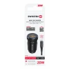 ADAPTOR AUTO SWISSTEN USB-C PD + USB-A, 20W NEGRU + CABLU USB-C / USB-C, 1 M