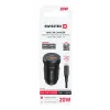 ADAPTOR AUTO SWISSTEN USB-C PD + USB-A, 20W NEGRU + CABLU USB-C / USB-C, 1 M