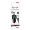 ADAPTOR AUTO SWISSTEN USB-C PD + USB-A, 38W NEGRU + CABLU USB-C / USB-C, 1 M