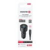 ADAPTOR AUTO SWISSTEN USB-C PD + USB-A, 63W NEGRU + CABLU USB-C / USB-C, 1 M