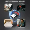 ADAPTOR DE ÎNCĂRCARE SWISSTEN DataGUARD CU BLOCAREA DATELOR USB-A (mascul) / USB-C (femelă) NEGRU