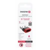ADAPTOR DE ÎNCĂRCARE SWISSTEN DataGUARD CU BLOCAREA DATELOR USB-A (mascul) / USB-C (femelă) NEGRU