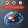 ADAPTOR DE ÎNCĂRCARE SWISSTEN DataGUARD CU BLOCAREA DATELOR USB-C (mascul) / USB-C (femelă) NEGRU