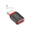 ADAPTOR DE ÎNCĂRCARE SWISSTEN DataGUARD CU BLOCAREA DATELOR USB-C (mascul) / USB-C (femelă) NEGRU