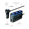 ADAPTOR ÎNCĂRCĂTOR AUTO SWISSTEN, BRICHETĂ 3x CL, 2x USB-C PD, 1x USB-A QA 3.0, PUTERE DE IEȘIRE 108W - 216W