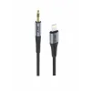 ADAPTOR iPEAX LIGHTNING / MUFĂ 3.5 MM 1.5 M NEGRU